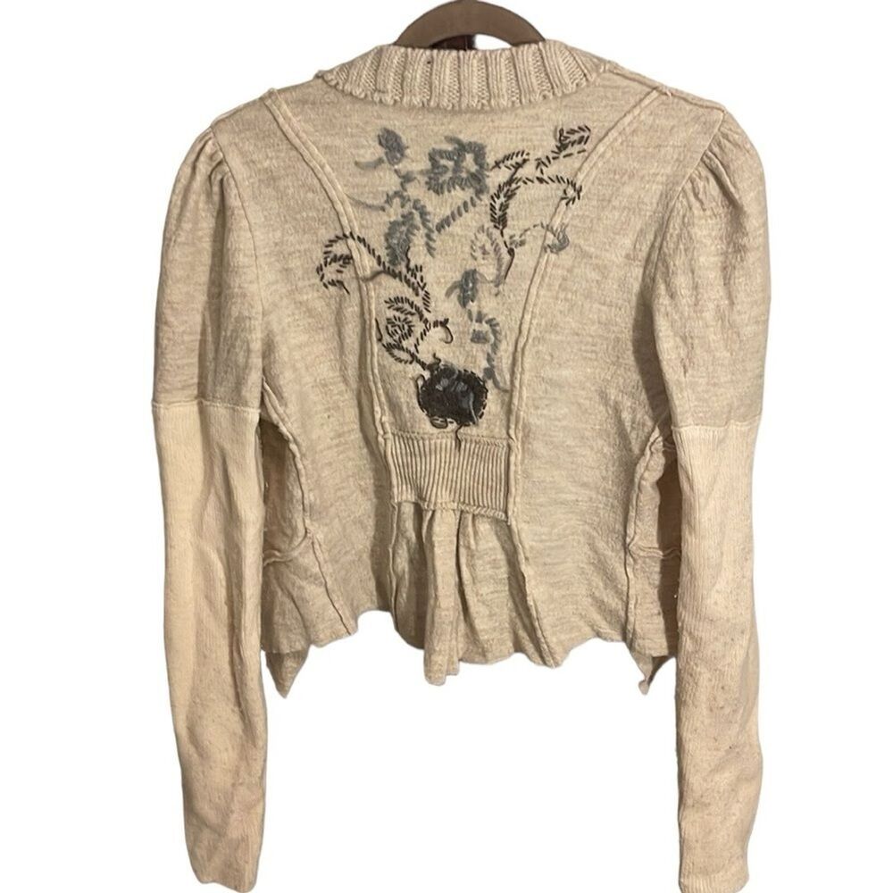 Free People Cream Cardigan Sweater - Picture 2 of 4